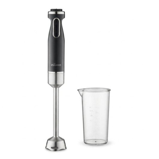 Batidora de mano Nilson Life 1000W acero inoxidable y función turbo negra