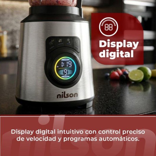 Batidora Nutricional Nilson Life Inox 1.5L 1200W Display LED