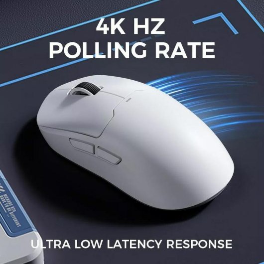Ratón Mchose MC-A5V2-5 Bluetooth RF 26000 DPI Blanco 5 Botones Gaming