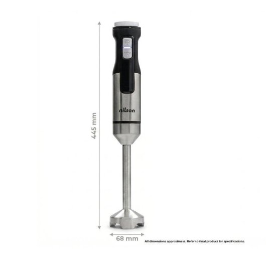 Batidora de mano Nilson Life 1500W Negra con Display LED y Turbo