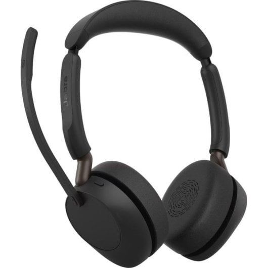Cuffie Jabra Evolve3 65 wireless Bluetooth con cancellazione adattiva rumore, microfono, USB-C, nero