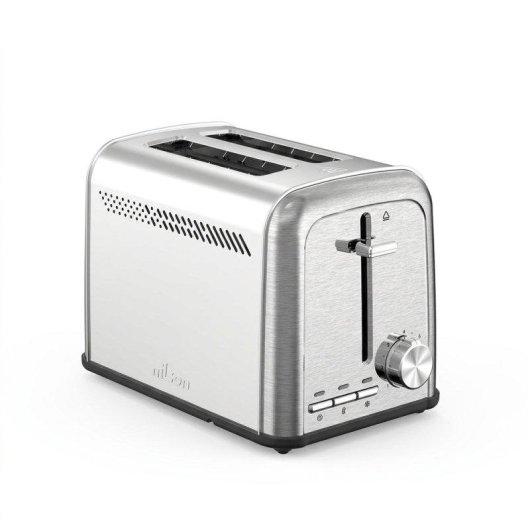 Tostadora Nilson Life 2 Ranuras 7 Niveles Calientabollos Inox