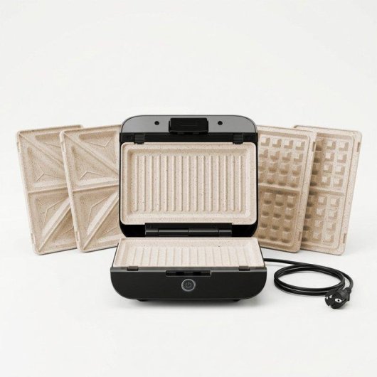 Sandwichera eléctrica Nilson Life extraíble 2 rebanadas 800W placas cerámicas