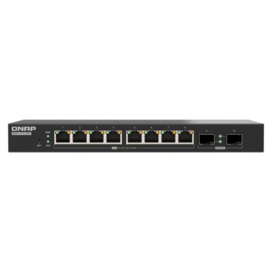 Comutador QNAP QSW-L2110-2S8T 8x 2.5GbE + 2x SFP+ 10GbE