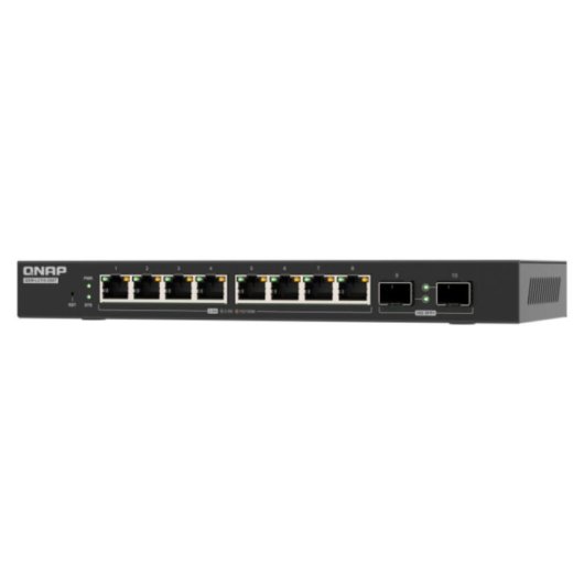 Comutador QNAP QSW-L2110-2S8T 8x 2.5GbE + 2x SFP+ 10GbE