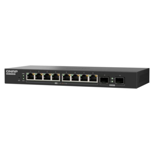 Comutador QNAP QSW-L2110-2S8T 8x 2.5GbE + 2x SFP+ 10GbE
