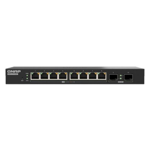 Comutador QNAP QSW-L2110-2S8T 8x 2.5GbE + 2x SFP+ 10GbE