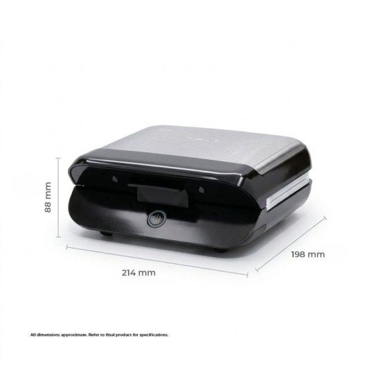 Sandwichera Eléctrica Nilson Life 2 Rebanadas 800W Placas Desmontables Cerámicas