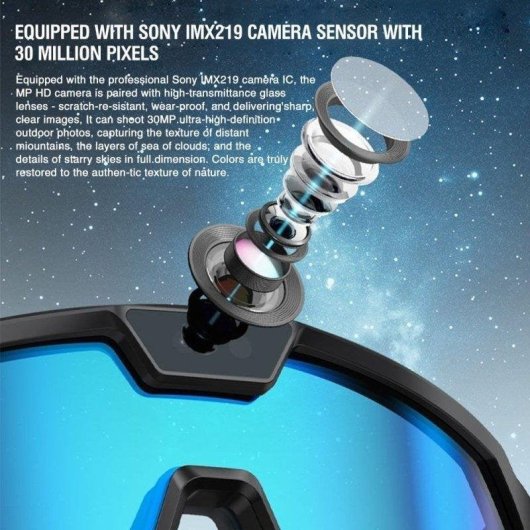 Zeblaze Occhiali intelligenti Fotocamera IA Altoparlanti Traduttore Polarizzati Viola