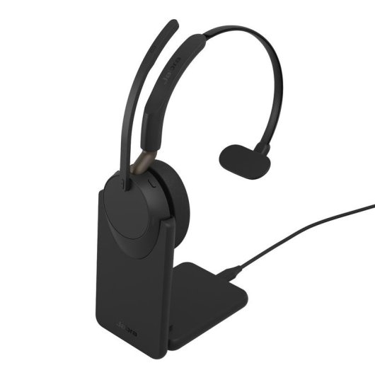 Casque Jabra Evolve3 65 sans fil Bluetooth avec annulation adaptative du bruit, micro, noir