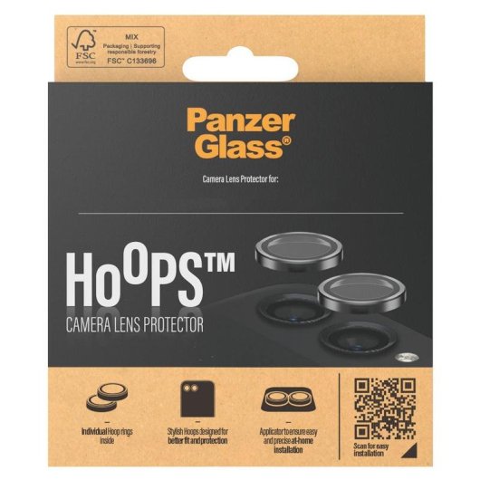 Protetor PanzerGlass Hoops Samsung Galaxy Z Flip6 Preto