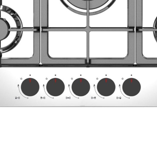 Placa de gas Svan SGW57501X 70 cm 5 quemadores Wok Inox Autoignición