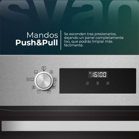 Horno Multifunción Svan SHM8700DX 70L 60cm Hidrolítico A Grill Inox