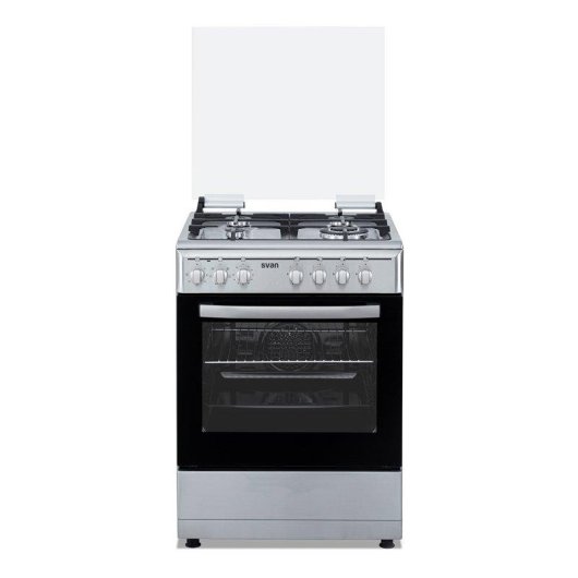 Cocina Mixta Svan SKMW4601X 60 cm 4 Quemadores Horno 56 l
