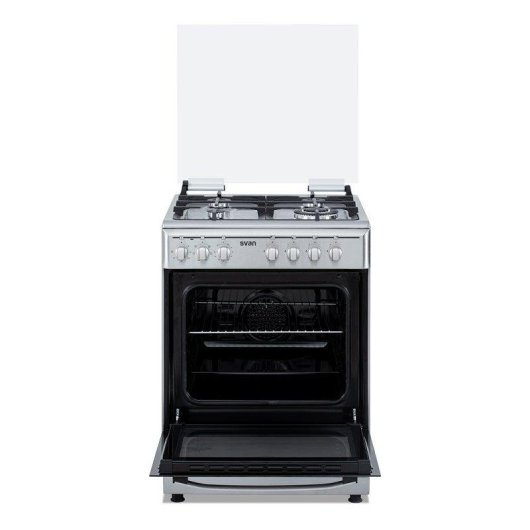 Cocina Mixta Svan SKMW4601X 60 cm 4 Quemadores Horno 56 l