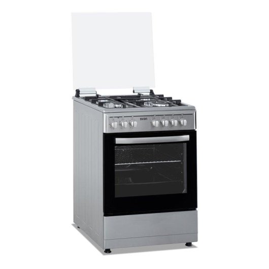 Cocina Mixta Svan SKMW4601X 60 cm 4 Quemadores Horno 56 l