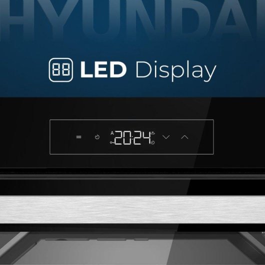 Horno Multifunción Hyundai HHMP15800DN 80L 60cm Pirolítico A AirFryer Negro
