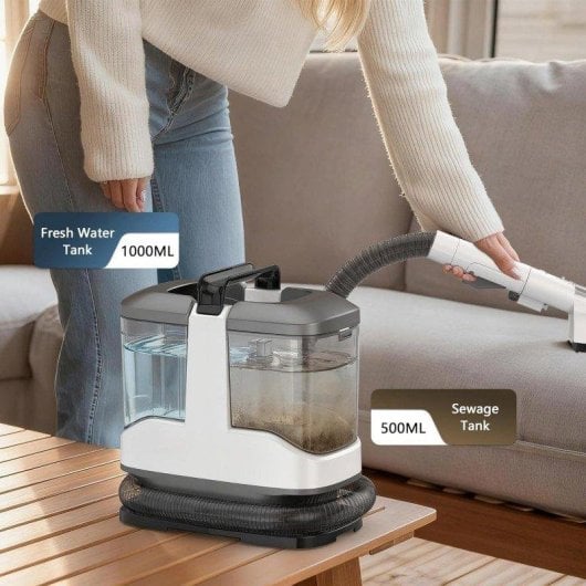 Aspiradora de Tapicerías Teendow C3 450W 12000Pa 1000ml Ligera y Compacta