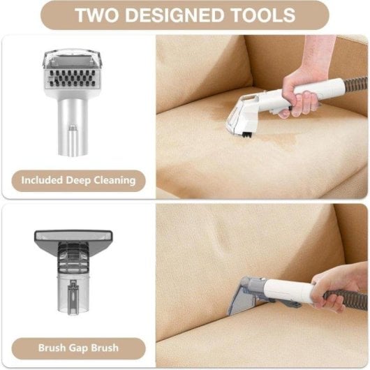 Aspiradora de Tapicerías Teendow C3 450W 12000Pa 1000ml Ligera y Compacta