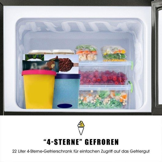 Frigorífico Dos Puertas Welltin Compacto 86,8cm 60L E Negro