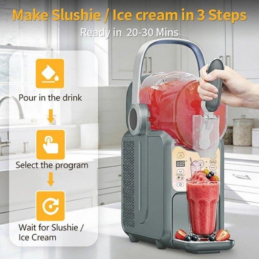 Máquina de helado Welltin HS3L 3L 6 modos