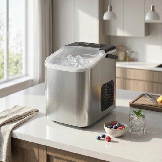 Eis maschine Welltin IM01S 12 kg/Tag, 9 Eiswuerfel
