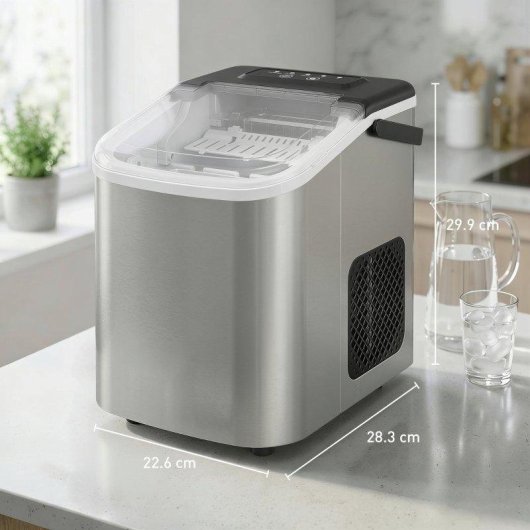 Eis maschine Welltin IM01S 12 kg/Tag, 9 Eiswuerfel