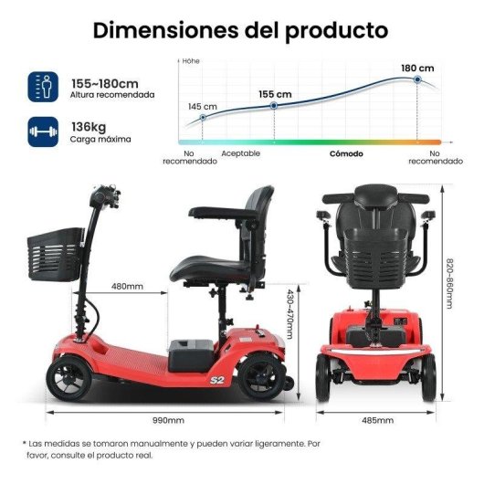 Elektro Scooter fuer aeltere personen Welltin S2 136 kg 6 km/h