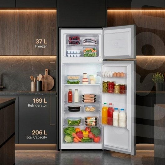 Frigorífico Dos Puertas Nilson NF145500EX Defrost 143 cm 206 L E Inox