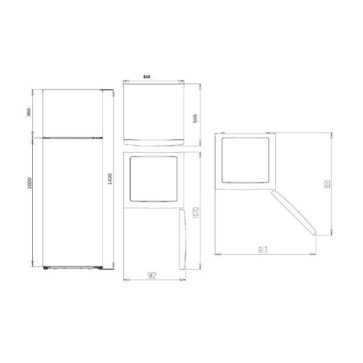 Frigorífico Dos Puertas Nilson NF145500EX Defrost 143 cm 206 L E Inox