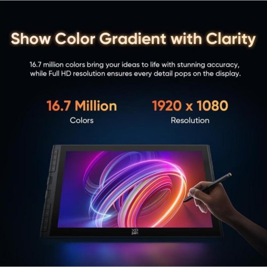 Tablette graphique XP-Pen Artist 16 Gen3 16K pression Full HD USB-C