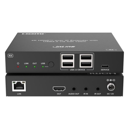 Extensor KVM over IP Aten InLine 57886G 4K HDMI