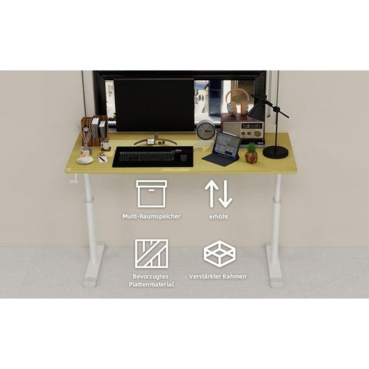 Bureau Welltin W3301 Hauteur reglable 120x60 cm