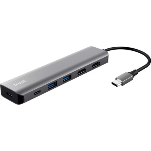 Station d'accueil Trust Dalyx 6-en-1 USB-C USB-A 3.0 HDMI double 85W