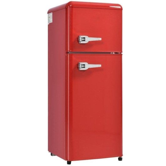 Frigorífico Dos Puertas Welltin Retro Defrost 105,5cm 92L D Rojo