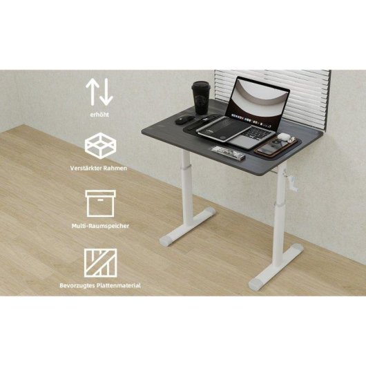 Escritorio Regulable Welltin W3301 80x60 cm Altura Ajustable Multiusos