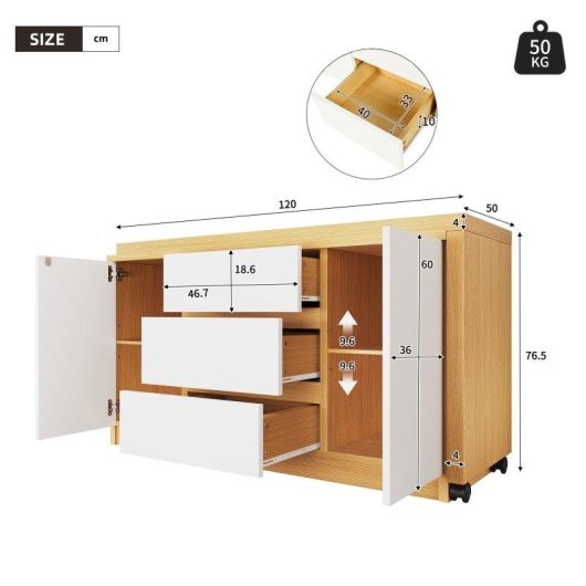 Escrivaninha de canto Welltin N880P315316W Pivotante 360 deg Branco Carvalho