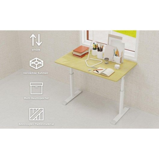 Scrivania regolabile Welltin W3301 100x60cm compatta e versatile