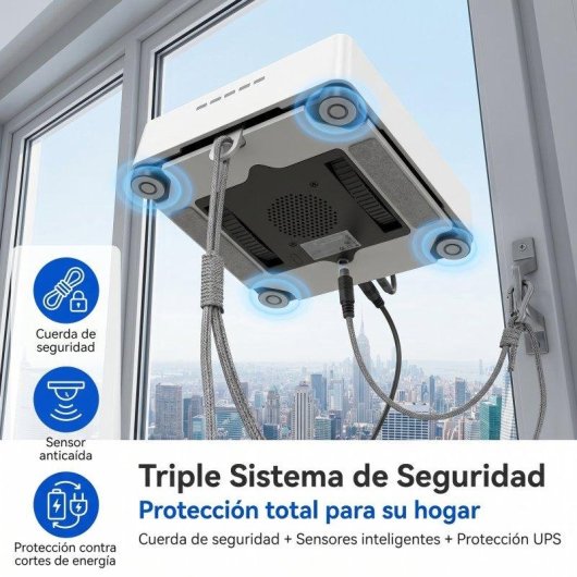 Robot limpiacristales Teendow HW225A 5500Pa 500mAh Múltiples Rutas App