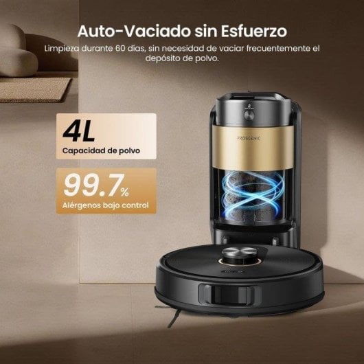 Aspirador robot sem Saco Proscenic Q20Plus 15000 Pa 200 min Autonomia Antiemaranhamento