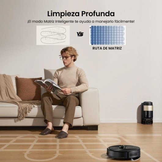 Aspirador robot sem Saco Proscenic Q20Plus 15000 Pa 200 min Autonomia Antiemaranhamento