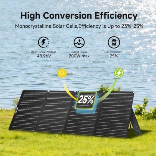 Painel Solar Allpowers SE200 200W Dobrável Portátil IP68