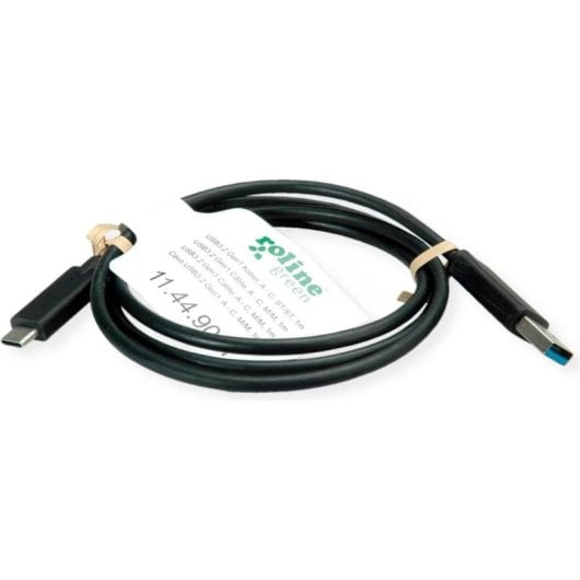 Cabo USB-C Roline 3.2 Gen 1 2 m Preto SuperSpeed