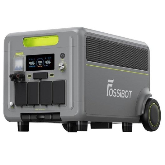 Station d’énergie Fossibot F7200 + 5222Wh 4 ports AC et USB Batterie LiFePO4 Contrôle intelligent