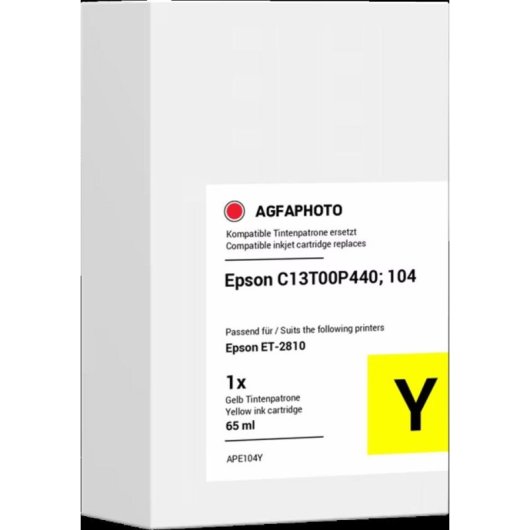 Cartucho de tinta amarillo AGFATHOTO para impresoras Epson
