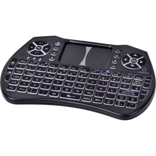 Tastatur Renkforce RF-MWK-103 kabellos mit Touchpad und deutschem QWERTZ-Layout