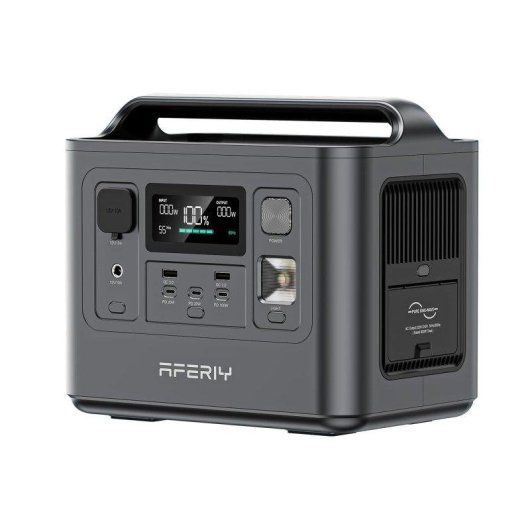Station d’énergie AFERIY P010 512Wh 1 port AC 3 ports USB Batterie LiFePO4 Mode Eco LED