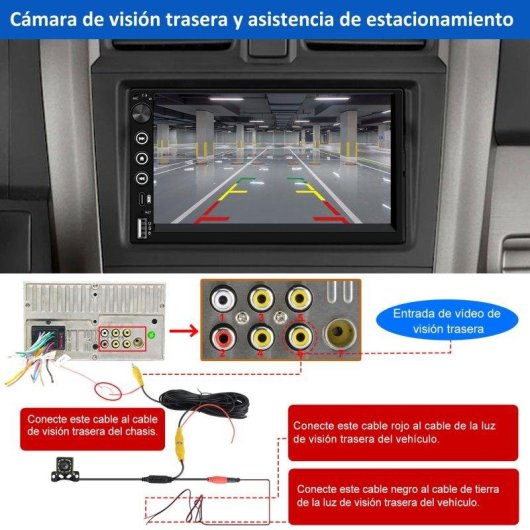 Autoradio Junsun 2din 7" mit kabellosem CarPlay und Android Auto