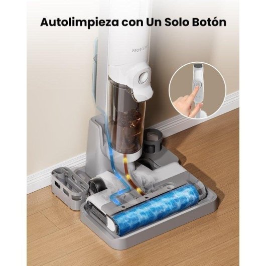 Aspirapolvere senza Fili Proceanis 4 in 1 350W 20000 Pa 60 minuti Doppio Serbatoio