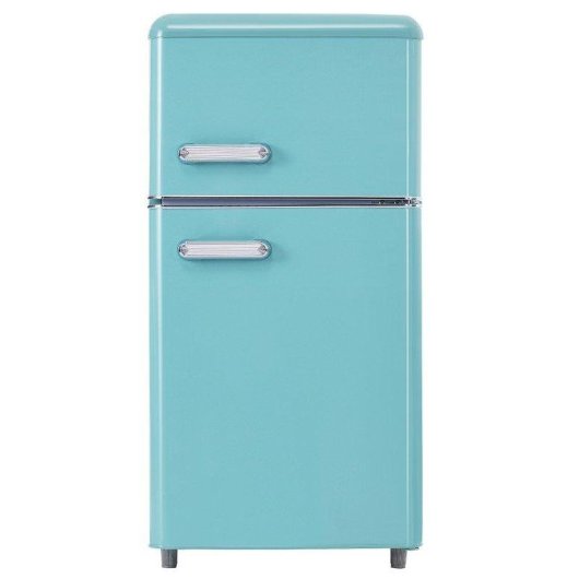 Frigorífico Mini Welltin Dos Puertas Defrost 91cm 72L E Cian